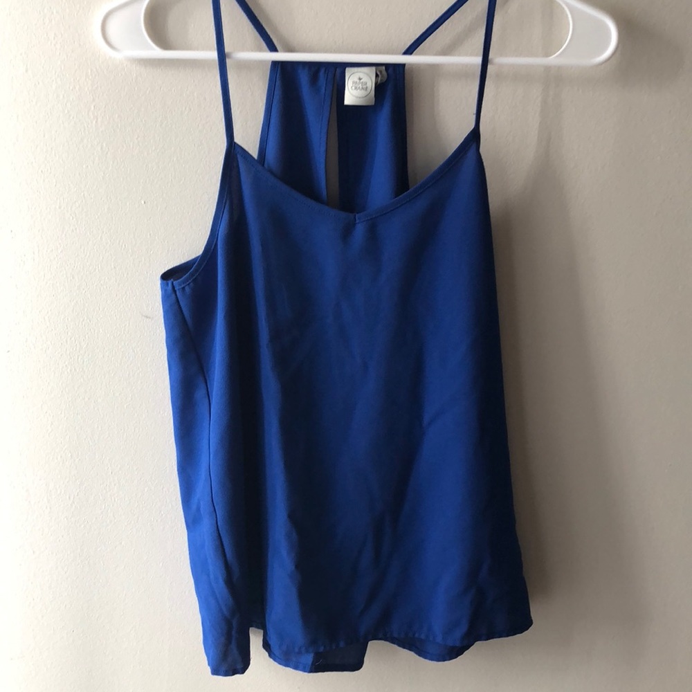 Bright royal blue tank top